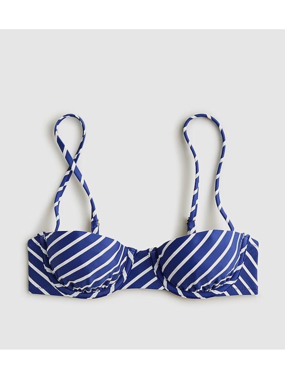 NWT J.Crew Striped Balconette Underwire Bikini Top - 36A